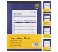 OFFSCH 5pcs Small Business Order Pad Carbonless Purchase Order Book for Tracking and Receipt Invoice Management with Writing Notepad Multi-Purpose Trade Record Book for Accurate Billing