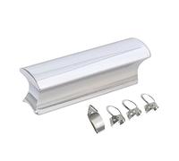 OFFSCH 5pcs Stainless Steel Guitar Tone Bar 76mm Round Nose Solid Slide 4 Metal Finger Picks Silver, Electric Lap Steel Guitar Accessories for Guitarists