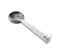 OFFSCH 5pcs Stainless Steel Measuring Spoon Food-Grade Baking Kitchen Utensils with Scale Units Weight Measuring Spoons for Salt Flour Tea Portable and Space-Saving Cooking Tool