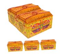 OFFSCH 5pcs Thickened Traditional Chinese Ancestral Tribute Paper Treasure Chest Sacrificial Items for Tomb Sweeping Day Funeral Blessing Money Ritual