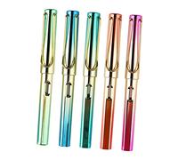 OFFSCH 5pcs Universal Fountain Pens Ink Pens Calligraphy Practice Pens for Writing Girls Rainbow Fountain Pen Ink Metal Portable Students Metal Pen Students Stationery
