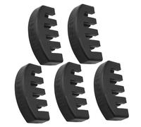 OFFSCH 5pcs Violin Practice Accessories Mute Tool Claw Style Violin Mute Device Practice Tool for Rubber Rubber Noise Reducer Black