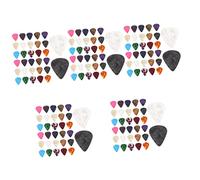 OFFSCH 5sets Guitar Picks Bass Guitar Plectrums Delicate Patterns Stringed Instrument Accessories for Musicians 32pcs*5