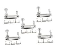 OFFSCH 5sets Metal Violin Fine Tuners 4/4 for Acoustic Violin String Fine Tuners Lanyard Professional Accessories 4pcs*5