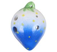 OFFSCH 6 Hole Kids Ocarina Strawberry Ceramic Instrument Ideal for Children's Music Learning