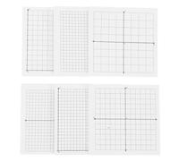 OFFSCH 6 Pcs Mini Self-stick Grid Notepads with High Adhesion Lined Graph Paper Pads for Precise Writing and Math Calculations Repositionable for Office and School Supplies
