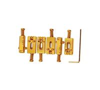 OFFSCH 6 Pcs Snake Pattern Guitar Bridge Roller Saddles with Wrench Electric Guitar Accessory Gaq04