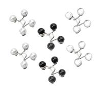 OFFSCH 6 Sets Adjustable Waist Buckle Extenders Removable Buttons for Jeans Pants Skirts Wear-Resistant Fastener for Men and Women Versatile Personal Adornment