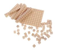 OFFSCH 61pcs Math Learning Cubes for Decimal Counting Blocks Primary School Math Manipulatives Logical Thinking and Creativity Development Educational Building Cubes for Home and
