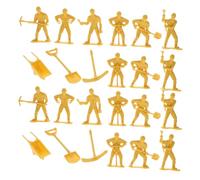 OFFSCH 63pcs Miniature Construction Worker Figurines Emergency Repair Team for Realistic Engineering Scene Role Play for Home Classroom Creative Learning