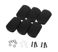 OFFSCH 6pcs Classical Guitar Accessories Machine Heads Knobs Guitar Tuning Pegs Replacement Tuning Pegs Keys Machine Heads Replacement Wooden Grip Buttons Black Ebony