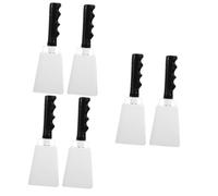 OFFSCH 6pcs Cow Bells Cheering Hand Bells Football Noise Makers Loud Hand Percussion Cowbells for Sporting Events Handles