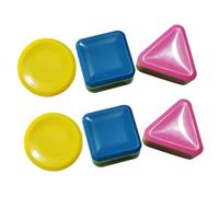 OFFSCH 6pcs Creative Boys and Girls Rhythm Shakers Geometric Shape Sand Tube Instruments Musical Toys for Toddlers Preschoolers Early Learning