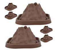 OFFSCH 6Pcs Educational Volcano Model Kit for Science Experiments Realistic Eruptions Prop for DIY Geography Teaching and Hands Creative Learning Tool
