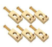 OFFSCH 6pcs Electric Guitar Saddle Metal Tremolo Bridge Replacement for String Guitar Bridge Repair Accessories Tuning and Adjustments