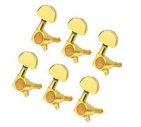 OFFSCH 6pcs Full Sealed Guitar Tuning Pegs Replacement for Electric Wooden Guitars Large Handle Tuning Keys