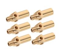 OFFSCH 6pcs Gas Nozzle Brass Propane Jet Nozzles for Camping Stove Bbq Grill Gas Burners Compatible Cylinder Thread Fitting