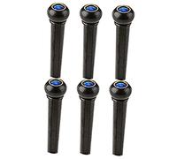 OFFSCH 6pcs Guitar Bridge Pegs with Blue Cat's Eye Stone Easy to Install Tuning Accessories for Acoustic and Electric Guitars Reliable Replacement for Broken Bridge Pins