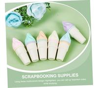 OFFSCH 6Pcs Ice Cream Cone Highlighters Watercolor Art Markers for Students School Notes Creative Cute Stationery with No Ink Leakage and Bright Colors