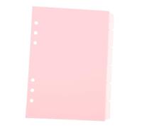 OFFSCH 6Pcs Notebook Dividers with Detachable Colored Tabs PP Binder Inserts for Quick Reference and Custom Indexing for School Office and Home Organization