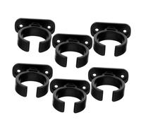 OFFSCH 6pcs Plastic Microphone Stand Base Mic Clamp for Desktop Table Top Multipurpose Holder Mic Desk Stand for Gaming Recording