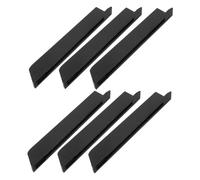 OFFSCH 6pcs Plastic Piano Keytops Replacement Parts with Glossy Black Finish, Universal Compatibility and Easy Installation for Piano Repair and Keyboard Accessories