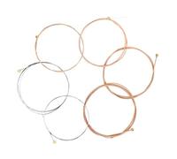 OFFSCH 6pcs Professional Folk Guitar Strings Guitar Supplies Acoustic Strings Replacement