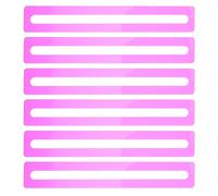 OFFSCH 6pcs Reading Guide Strips - Bookmark for Dyslexia - Kids Guided Reading Tools - Line Tracking Ruler for Children and Teacher Supply Assistant Rosy