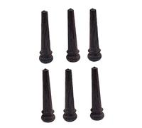 OFFSCH 6pcs Rosewood Acoustic Guitar Bridge Pins with Iridescent Dots, String Pegs Set for Folk Guitar Bridge Replacement Accessories