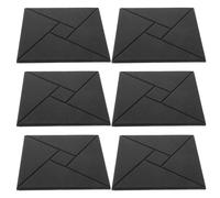 OFFSCH 6pcs Self-adhesive Sound Isolation Pads for Noise Reduction Acoustic Soundproofing Panels with Easy Installation for Music Studios Conference Rooms Bedrooms Home Theaters