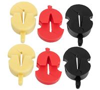 OFFSCH 6pcs Small Violin Mute Durable Rubber Practice Silencers for Beginners Lightweight and Portable with Yellow Mutes Essential Violin Accessory