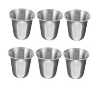 OFFSCH 6pcs Stainless Steel Communion Cup Communion Cups Holy Chalice Metal Mug Decoration Coffee Stainless Steel Outdoor Silver