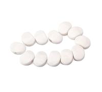 OFFSCH 6pcs White Oval 22.5mm Electric Guitar Tuning Pegs Set Sealed Guitar Machine Heads with Acrylic Buttons for String Replacement and Acoustic Use