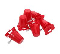 OFFSCH 6pcs Wind Up Walking Kit DIY Clockwork Robot Mechanism for Creative Arts and Crafts Bright Tactile Clay Included Educational Stem for Red