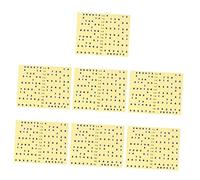 OFFSCH 7 Pcs Guitar Fretboard Decals Numbered Fingerboard Stickers for Beginners, Cardboard Music Scale Trainer Numerical Notation, Guitar Fingerboard Scale Aid for Learning