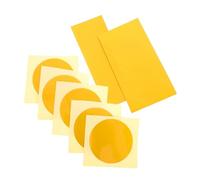 OFFSCH 7 Sheets Adhesive Pressure Gauge Identification Labels Reflective Decals Includes Half and Quarter Circle Stickers for Various Gauge Easy Application Yellow Markers