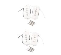 OFFSCH 8 Strings Medium Output Rich Harmonics Bass Pickup Set Bridge Neck Open Style Gmb12