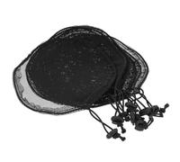 OFFSCH 8pcs Black Elastic Wig Hair Nets Adjustable Mesh Net Liner Wig Caps for Hair Protection and Comfortable Fit at Home or Salon Use