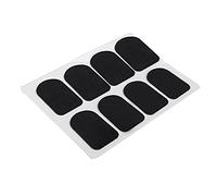 OFFSCH 8pcs Clarinet Repair Parts of Saxophone Pads Black Silicone Patches for Mouthpiece Vibration Reduction