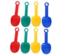 OFFSCH 8pcs Colorful Plastic Beach Sand for Mini Lightweight Shovels in Red Yellow Blue Green Safe Outdoor Sand Digging Playset for Boys