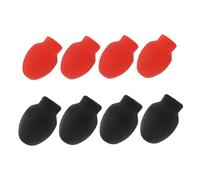OFFSCH 8pcs Drum Practice Tip Set High Elasticity Silicone Mute Replacement Drum Dampener for Silent Practice for Drummers The Go Random Colors