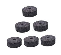 OFFSCH 8pcs Drumming Cymbal Felt Pads Felt Washers for Cymbal Stand Soft Strap Button Washers Grey