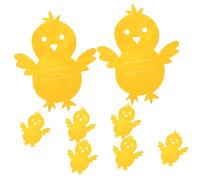 OFFSCH 8pcs Easter Chicken Cutlery Bags Non Woven Utensil Holders for Party Table Decoration Compact Fork and Spoon Storage Pouches for Festive Dinner Banquet