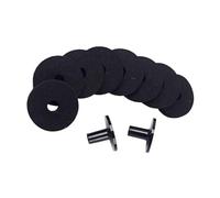 OFFSCH 8pcs Felt Washers Cymbal Sleeves for Drum Accessories Strap Button Replacement Improve Cymbal for Drummers and Musicians