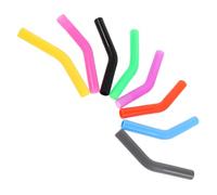 OFFSCH 8pcs Food Grade Silicone Straw Tip Sleeves for Metal Straws Multicolor Covers Reusable for Parties and Everyday Use
