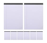 OFFSCH 8PCS Legal Notepads: Wide Ruled Writing Pad Thick Paper Blank Legal Pads for Home Office School Business 400 Sheets Per