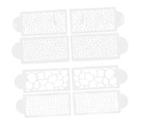 OFFSCH 8pcs Painting Template Small Leopard Stencil Cookie Stencils Leopard Print Macrame Decor Cupcake Decorations Cake Stencils Cookie Decorating Cake Decoration Templates White The Pet