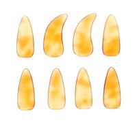 OFFSCH 8pcs Protective Guzheng Practice Nails, Tortoiseshell Molecule Finger Nail Protectors for Adults and Children, Wear-resistant Finger Tips for Sound and Comfortable Playing