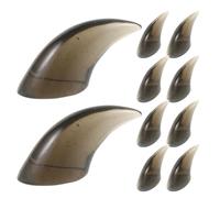 OFFSCH 8pcs Resin Paws Nails For Craft Animal Fursuit Claws Replacement For Halloween Handmade Cosplay Costumes Furry Cat Gloves Jewelry Component