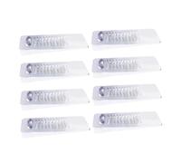 OFFSCH 8pcs Transparent Flexible Furniture Levelers and Door Stops Stackable Shims for Leveling Tables Chairs Cabinets and Uneven Floors Multipurpose Anti-Collision Pads for Home Use
